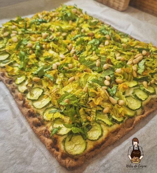 Recette tarte fine aux courgettes Notes de Cuisine