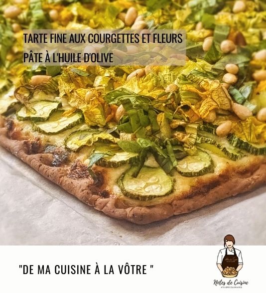 tarte fine aux courgettes recette de Notes de Cuisine