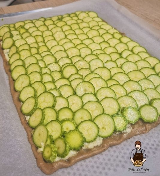 Recette Tarte fine aux courgettes pas à pas